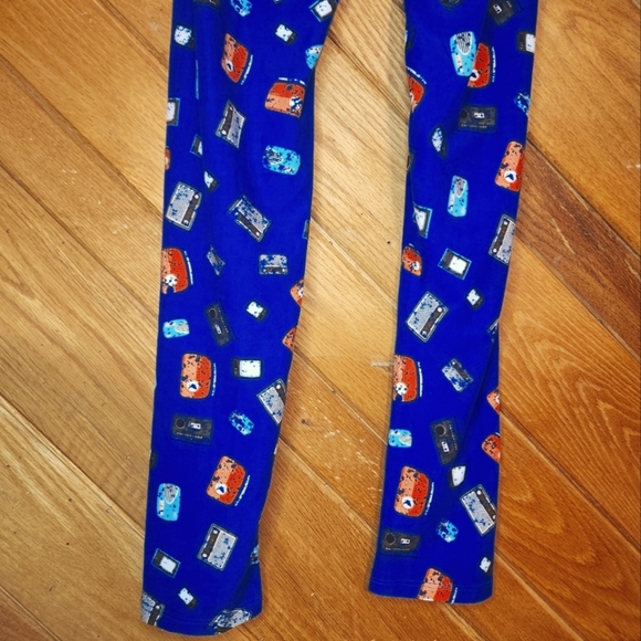 Lularoe blue retro electronics Womens leggings One size - Picture 9 of 9